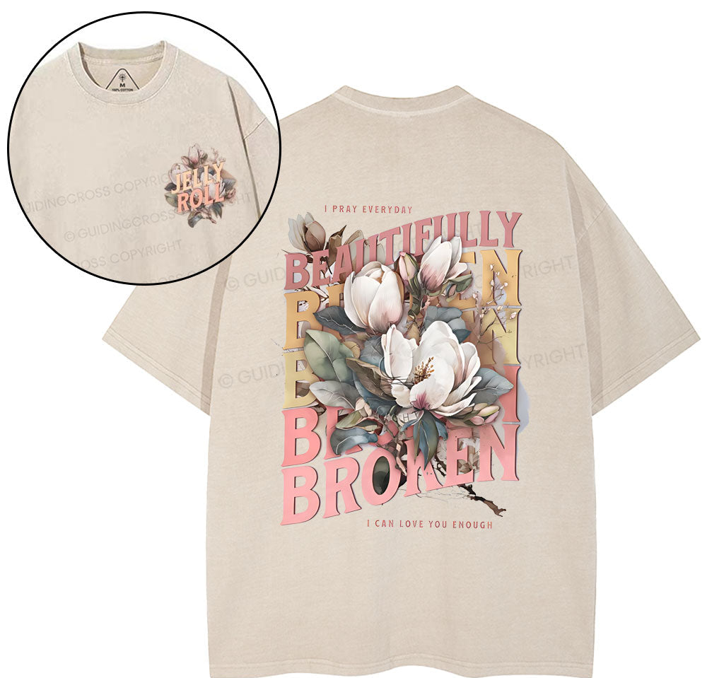 I Pray Everyday Christian Washed TShirt  