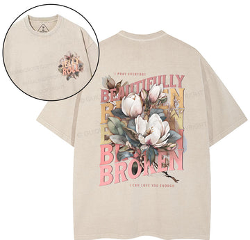 I Pray Everyday Christian Washed TShirt  
