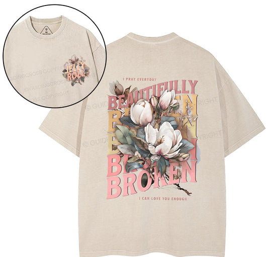 I Pray Everyday Christian Washed TShirt  