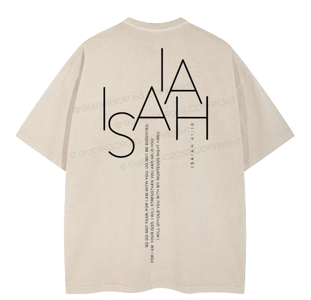 ISAIAH Christian Washed T-Shirt Sale - GuidingCross