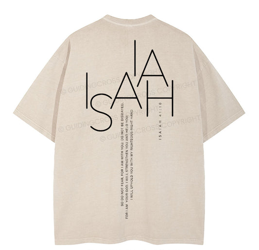ISAIAH Christian Washed T-Shirt Sale - GuidingCross