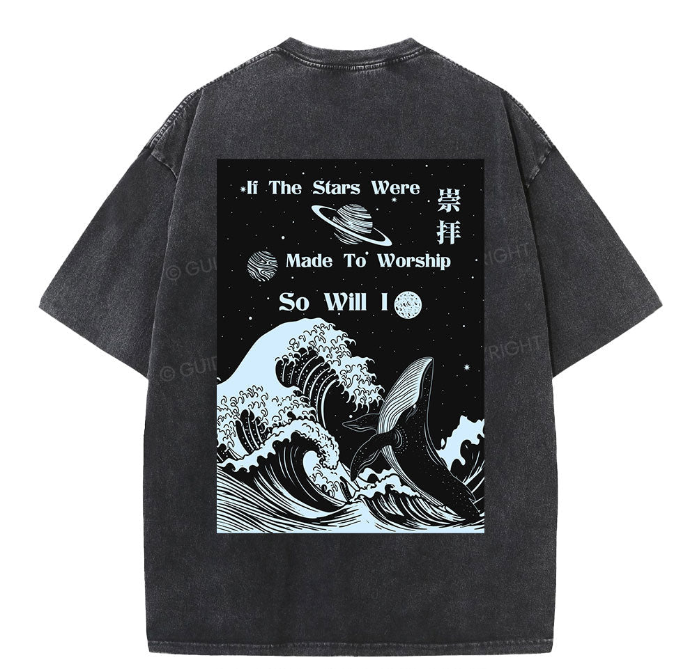 If The Stars Were Made To Worship Christian Washed TShirt  