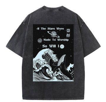 If The Stars Were Made To Worship Christian Washed TShirt  