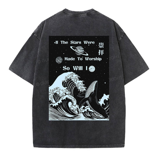 If The Stars Were Made To Worship Christian Washed TShirt  