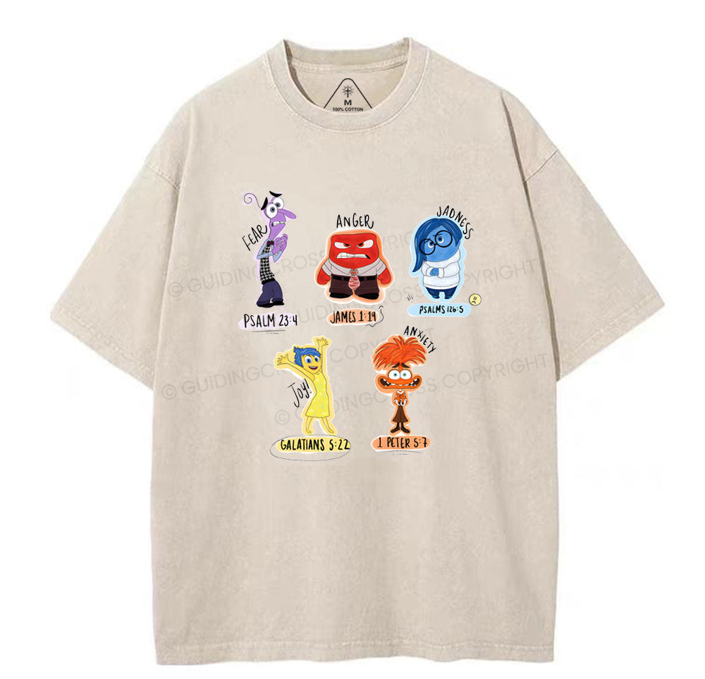 Inside Out Words Christian Washed TShirt  