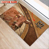 Uni Irish Dexter Personalized - Welcome Brown Doormat