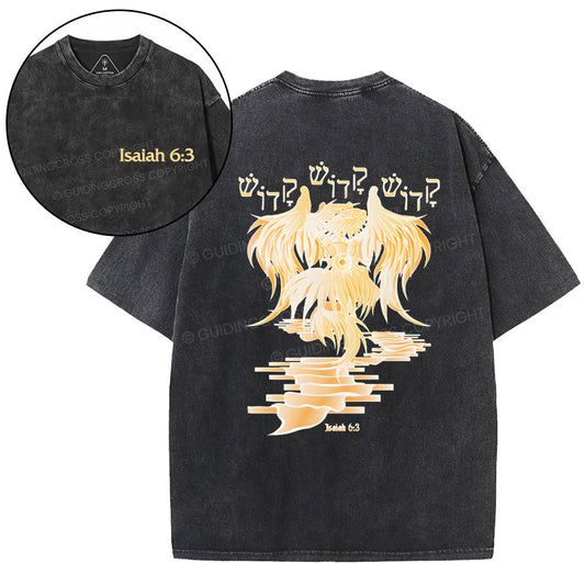Isaiah-6：3 Christian Washed T-Shirt Sale - GuidingCross