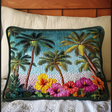 Island Bloom Quilted Bedding Pillow Case NCU0NT7271