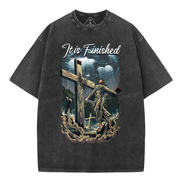 It Is Finish Christian Washed TShirt  