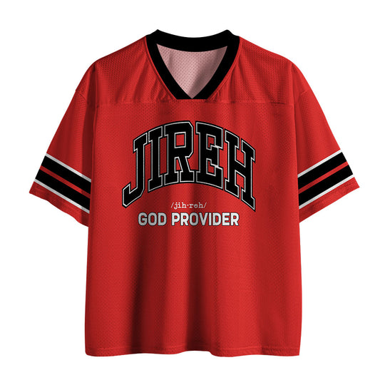 UniJames JIREH Christian Red Mesh Jersey