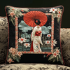 Japanese Geisha Elegance Quilted Pillow Case NCU0DV7193