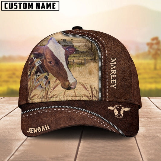 Uni Custom Image Customized Name Leather Pattern Cap