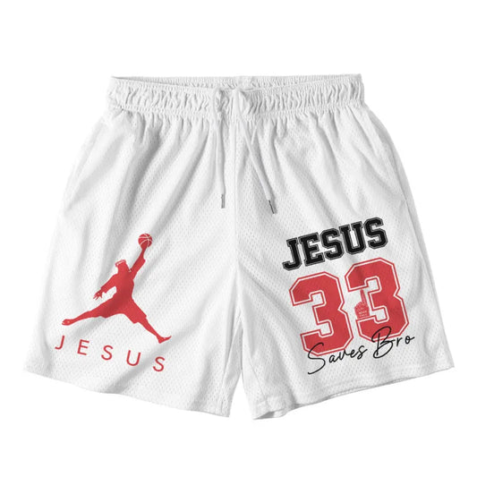 UniJames Jesus 33 White Christian Mesh Jersey