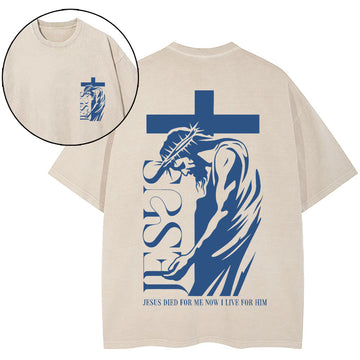 Jesus Died For Me Chirstian Washed TShirt  