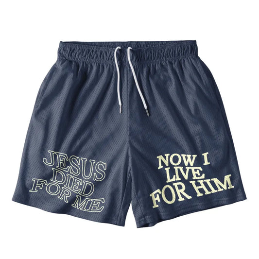 UniJames Jesus Died For Me Now I Live For Him Christian Mesh Jersey