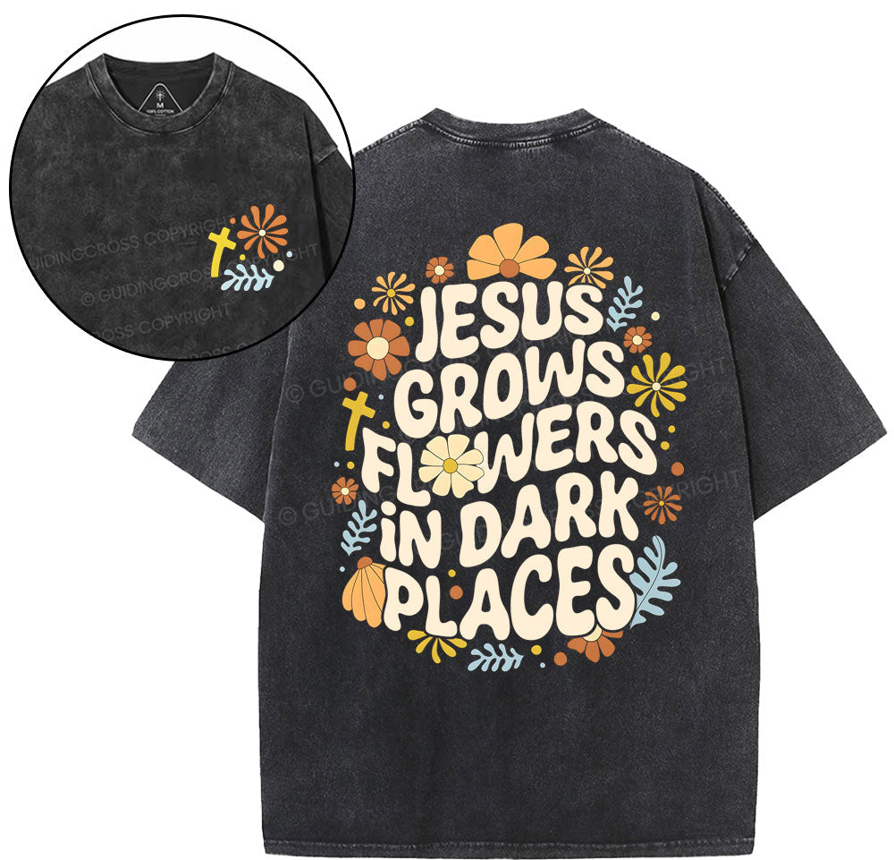 Jesus Grows Christian Washed TShirt  