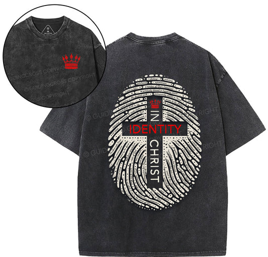 Jesus Identity Christian Washed TShirt  