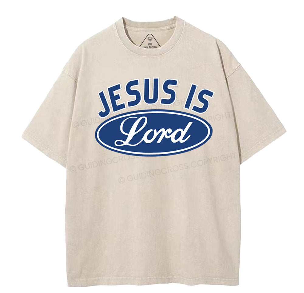 Jesus Is Lord Christian Washed TShirt  