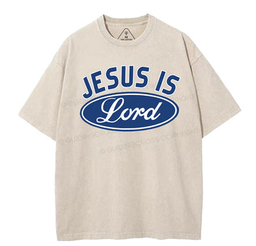 Jesus Is Lord Christian Washed TShirt  