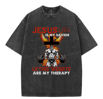 Jesus Is My Savior Christian Washed TShirt  