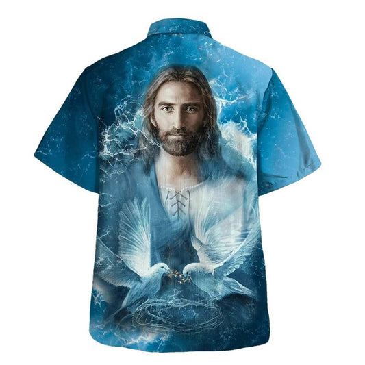 Unique Jesus And Dove Hawaiian Shirt