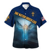 UniJames Jesus And Eagle One Nation Under God American Hawaiian Shirt - Christian Hawaiian Shirt - Best Hawaiian Shirts