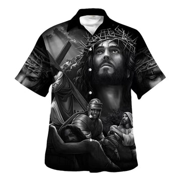 UniJames Jesus And His Warriors Are Fighting Hawaiian Shirt - Christian Hawaiian Shirt - Religious Hawaiian Shirts