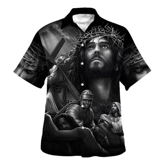 UniJames Jesus And His Warriors Are Fighting Hawaiian Shirt - Christian Hawaiian Shirt - Religious Hawaiian Shirts