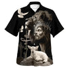 UniJames Jesus And Lion And Sheep Hawaiian Shirt - Christian Hawaiian Shirt - Religious Hawaiian Shirts