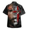 UniJames Jesus And Lion King Hawaiian Shirts For Men - Christian Hawaiian Shirt - Hawaiian Summer Shirts