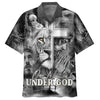 UniJames Jesus And The Lion Of Judah Hawaiian Shirt For Men - One Nation Under God Hawaiian Shirts - Christian Hawaiian Shirt