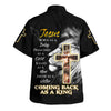 UniJames Jesus Born As A Baby Lion Cross Hawaiian Shirt - Christian Hawaiian Shirt - Religious Hawaiian Shirts