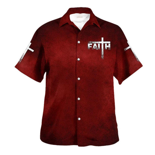 Unique Jesus Christ Cross Faith Hawaiian Shirt