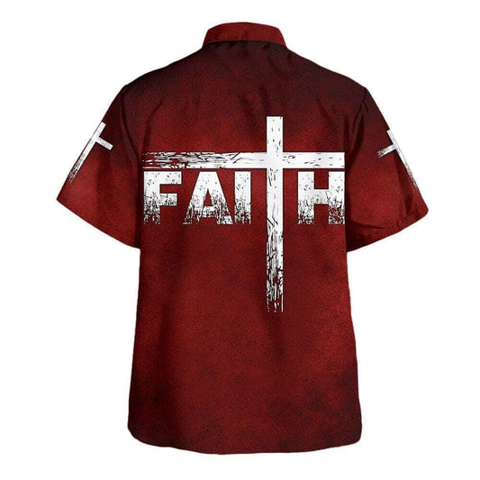 Unique Jesus Christ Cross Faith Hawaiian Shirt