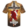 UniJames Jesus Christ Cross Faith Over Fear Hawaiian Shirt - Best Hawaiian Shirts - Christian Hawaiian Shirt