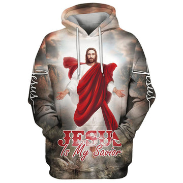 Uni Jesus Christ Is My Savior Hoodie Jesus Is Coming Hoodies Jesus Hoodie Men & Women, God 3D Printed Hoodie, Christian Apparel Hoodies