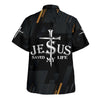 UniJames Jesus Christ Saved My Life Cross Hawaiian Shirt - Christian Hawaiian Shirt - Religious Hawaiian Shirts