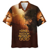 UniJames Jesus Cross One Nation Under God Hawaiian Shirt - Best Hawaiian Shirts - Christian Hawaiian Shirt