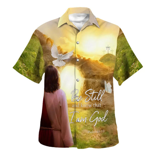 UniJames Jesus Dove Be Still And Know That I Am God Hawaiian Shirts For Men And Women - Christian Hawaiian Shirt - Hawaiian Summer Shirts