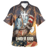 UniJames Jesus Eagle One Nation Under God Hawaiian Shirts For Men And Women - Christian Hawaiian Shirt - Hawaiian Summer Shirts