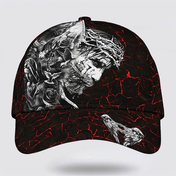 Uni Jesus Face All Over Print Baseball Cap