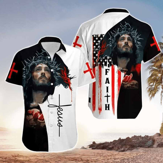 UniJames Jesus Faith Hawaiin Shirt - Christian Hawaiin Shirt For Men & Women