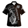 UniJames Jesus Faith Over Fear Hawaiian Shirt - Christian Hawaiian Shirt - Religious Hawaiian Shirts