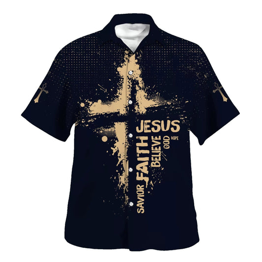 UniJames Jesus Faith Savior Believe God Hope Hawaiian Shirts For Men And Women - Christian Hawaiian Shirt - Hawaiian Summer Shirts