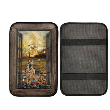 Uni Jesus Hand German Shepherd Car Armrest Pad