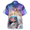 UniJames Jesus Holding Earth Hawaiian Shirts For Men And Women - Christian Hawaiian Shirt - Hawaiian Summer Shirts
