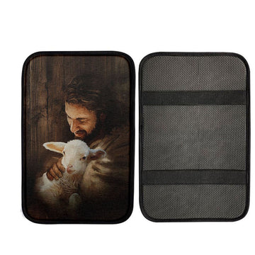 Uni Jesus Holding Lamb Car Armrest Pad