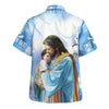 UniJames Jesus Hugging Child Hawaiian Shirt - One Nation Under God Hawaiian Shirts For Men And Women - Christian Hawaiian Shirt - Hawaiian Summer Shirts