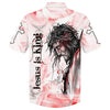 UniJames Jesus Is King Hawaiian Shirts - Christian Hawaiian Shirt - Jesus Hawaiian Shirts