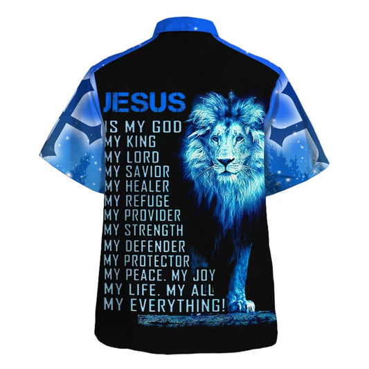 UniJames Jesus Is My Everything Hawaiian Shirt - Christian Hawaiian Shirt - Religious Hawaiian Shirts